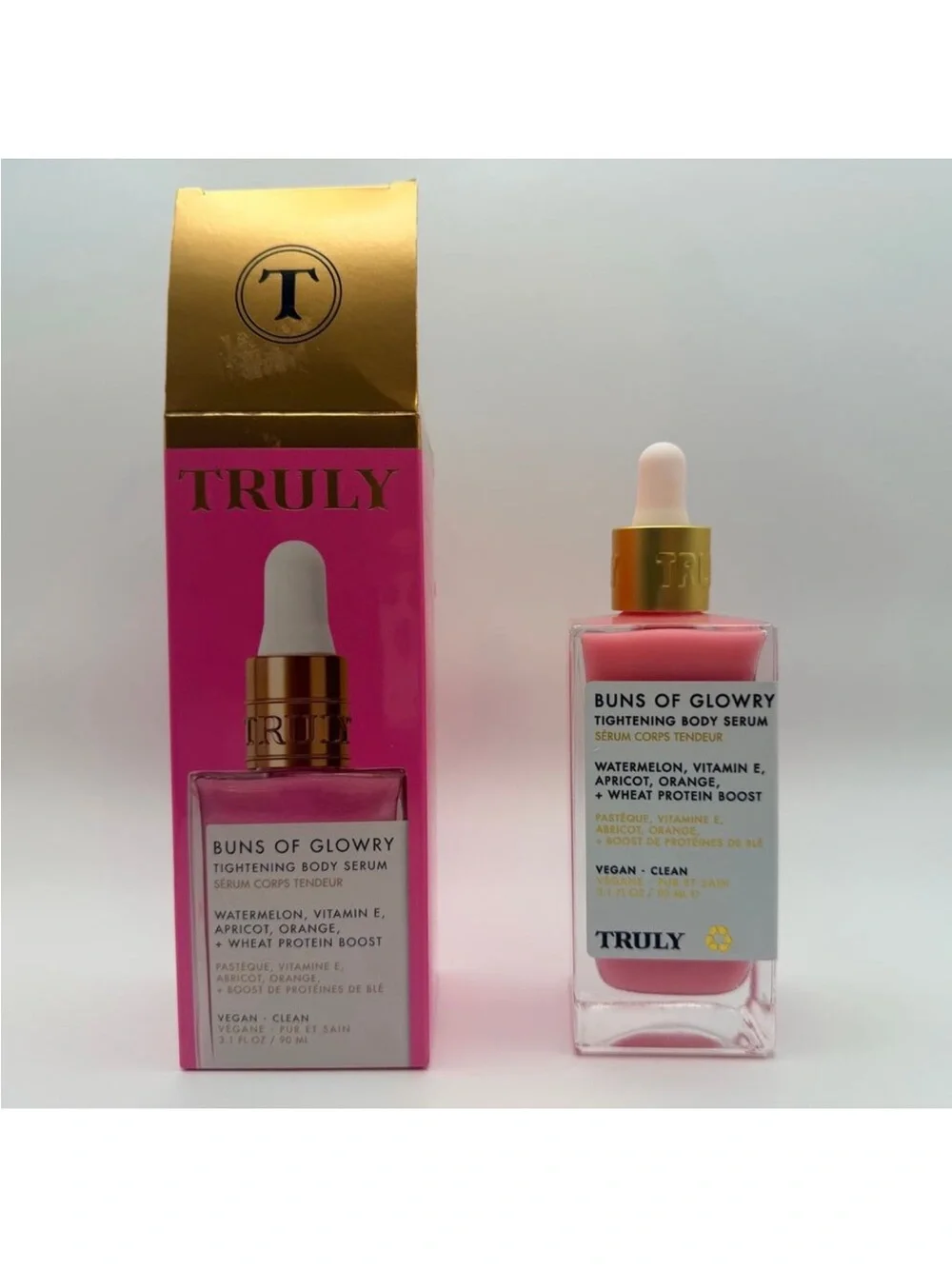 Truly Buns of Glowry Tightening Body Serum 3.1 oz New Sealed